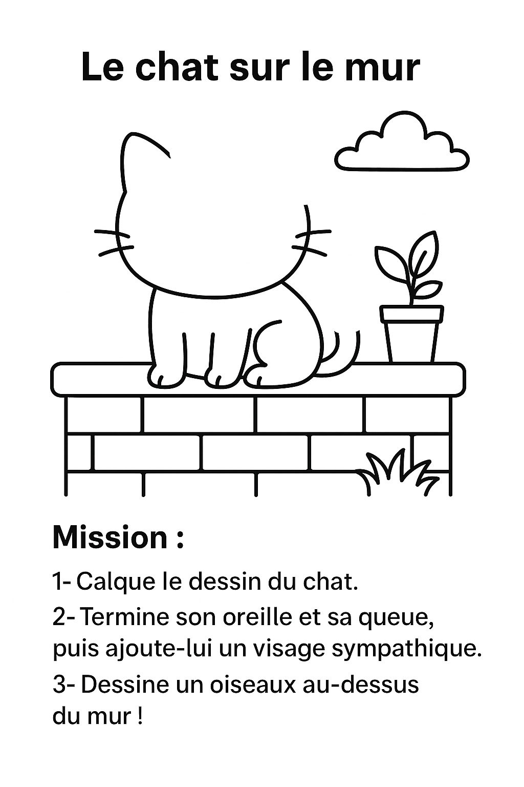 Mon carnet de dessin et missions téléchargeable